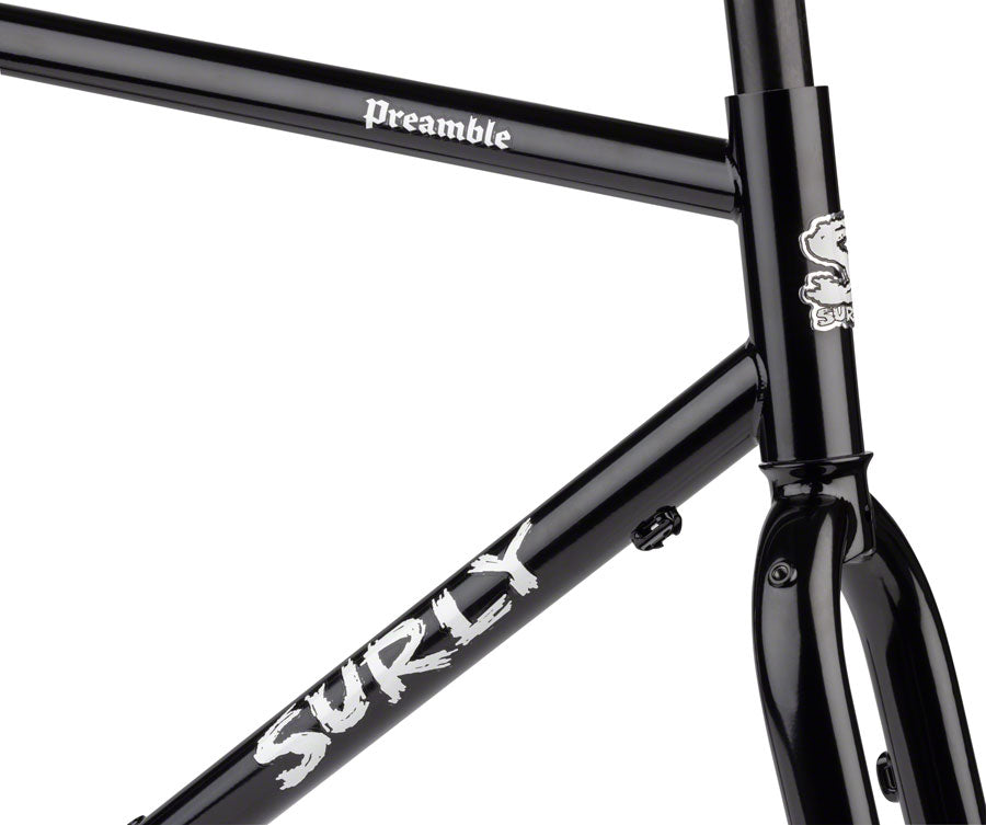 Surly Preamble Frameset - 650b Steel Hi-Viz Black X-Small