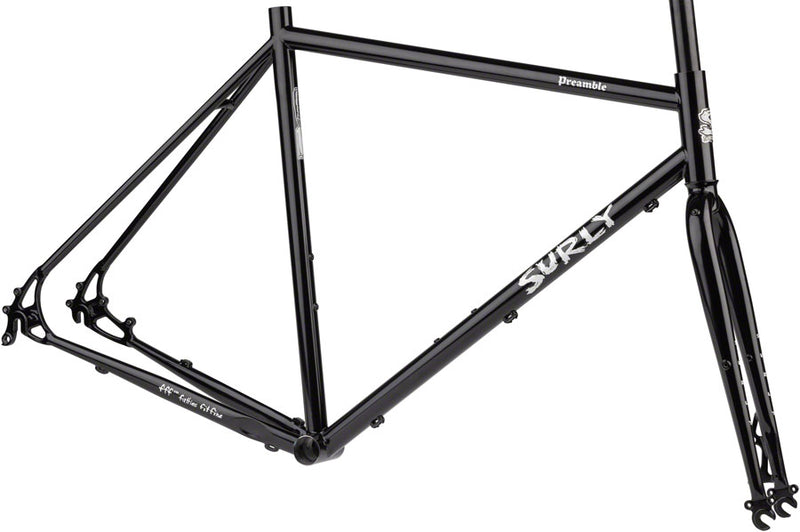 Surly Preamble Frameset - 700c Steel Hi-Viz Black Medium