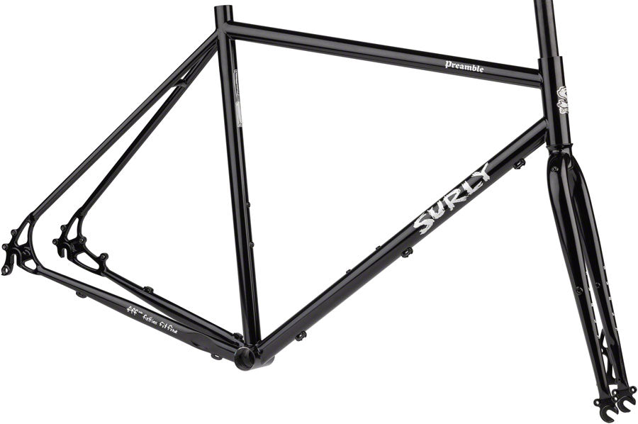 Surly Preamble Frameset - 650b Steel Hi-Viz Black Small