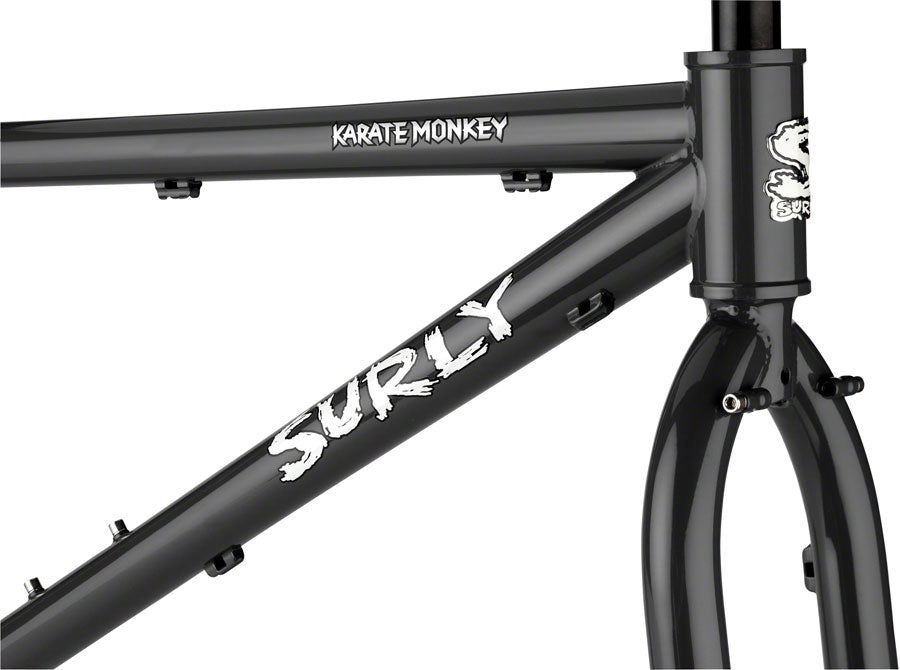 Surly Karate Monkey Frameset - 27.5" Steel Hi-Viz Black X-Large