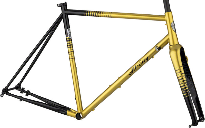 All-City Zig Zag Frameset - 700c Steel Golden Leopard 55cm