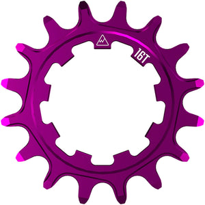 Wheels Manufacturing SOLO-SPEED Cog - 16t Fits SOLO-SPLINE SOLO-XD kits Purple