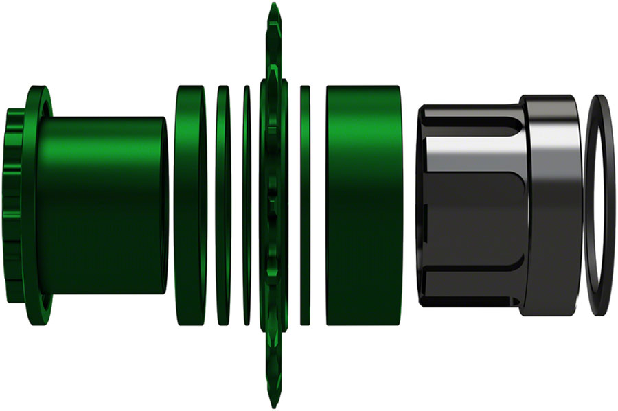 Wheels Manufacturing SOLO-XD XD/XDR Single Speed Conversion Kit - 18t For SRAM XD/XDR Freeubs Green