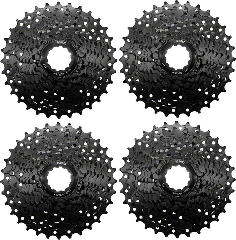 KMC REACT Cassette - 9-Speed 11-32t HG Driver Compatible Black 4 pk.