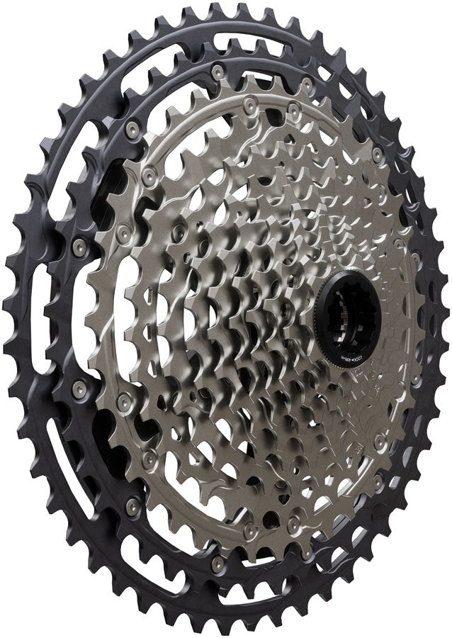 Shimano Deore XT CS-M8200-12 Cassette - 12-Speed, 9-45t, Hyperglide+, Micro Spline, Gray/Silver