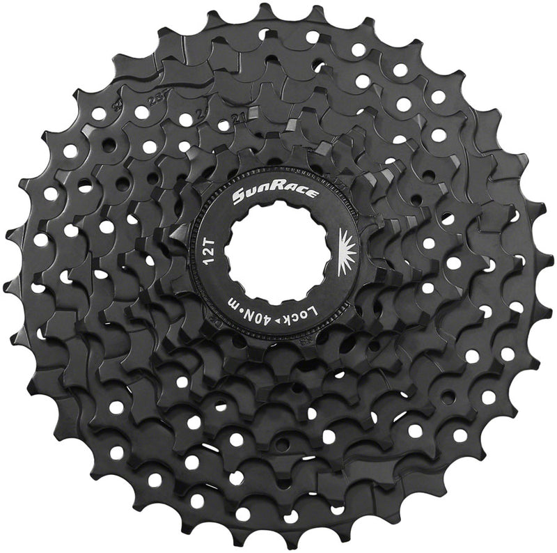 SunRace M400 Cassette - 8-Speed 12-32t ED Black
