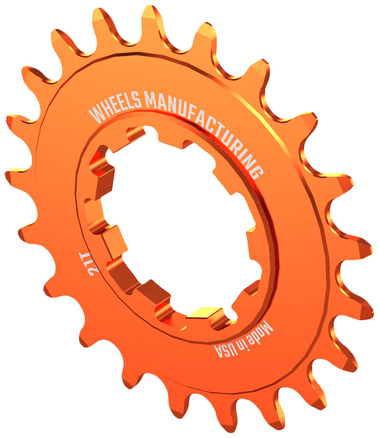 Wheels Manufacturing SOLO-SPEED Cog - 21t Fits SOLO-SPLINE SOLO-XD kits Orange