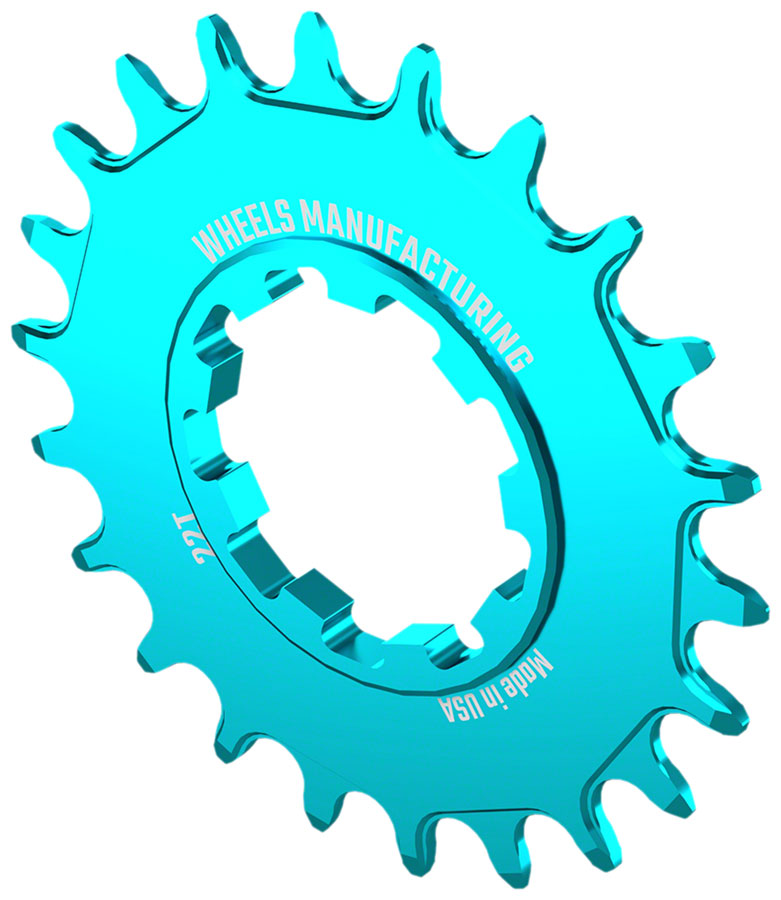Wheels Manufacturing SOLO-SPEED Cog - 22t Fits SOLO-SPLINE SOLO-XD kits Teal