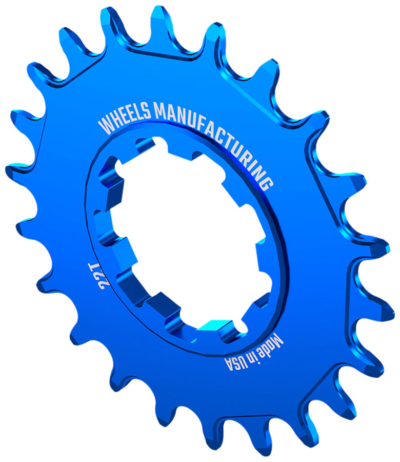 Wheels Manufacturing SOLO-SPEED Cog - 22t Fits SOLO-SPLINE SOLO-XD kits Blue
