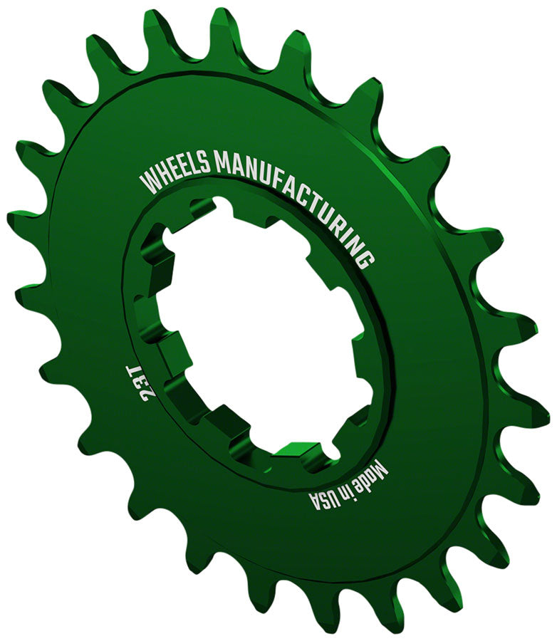 Wheels Manufacturing SOLO-SPEED Cog - 23t Fits SOLO-SPLINE SOLO-XD kits Green