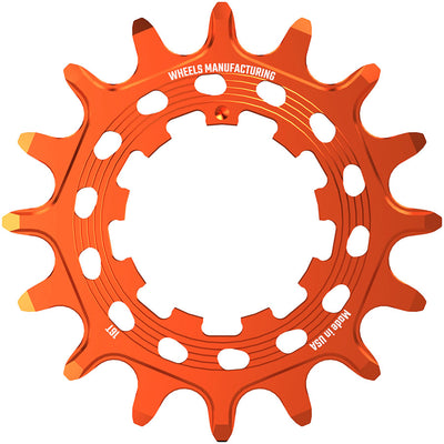 Wheels Manufacturing SOLO HG Cog - 16t Fits SOLO-HG Kits Orange