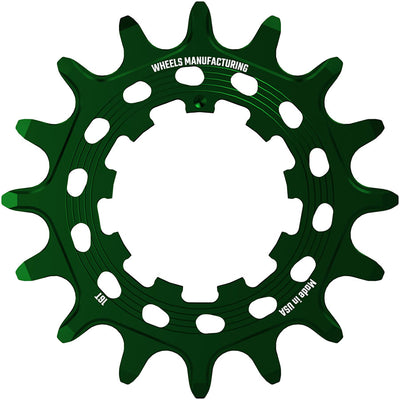 Wheels Manufacturing SOLO HG Cog - 16t Fits SOLO-HG Kits Green