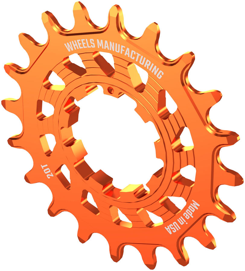 Wheels Manufacturing SOLO HG Cog - 20t Fits SOLO-HG Kits Orange