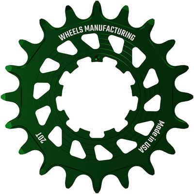 Wheels Manufacturing SOLO HG Cog - 20t Fits SOLO-HG Kits Green