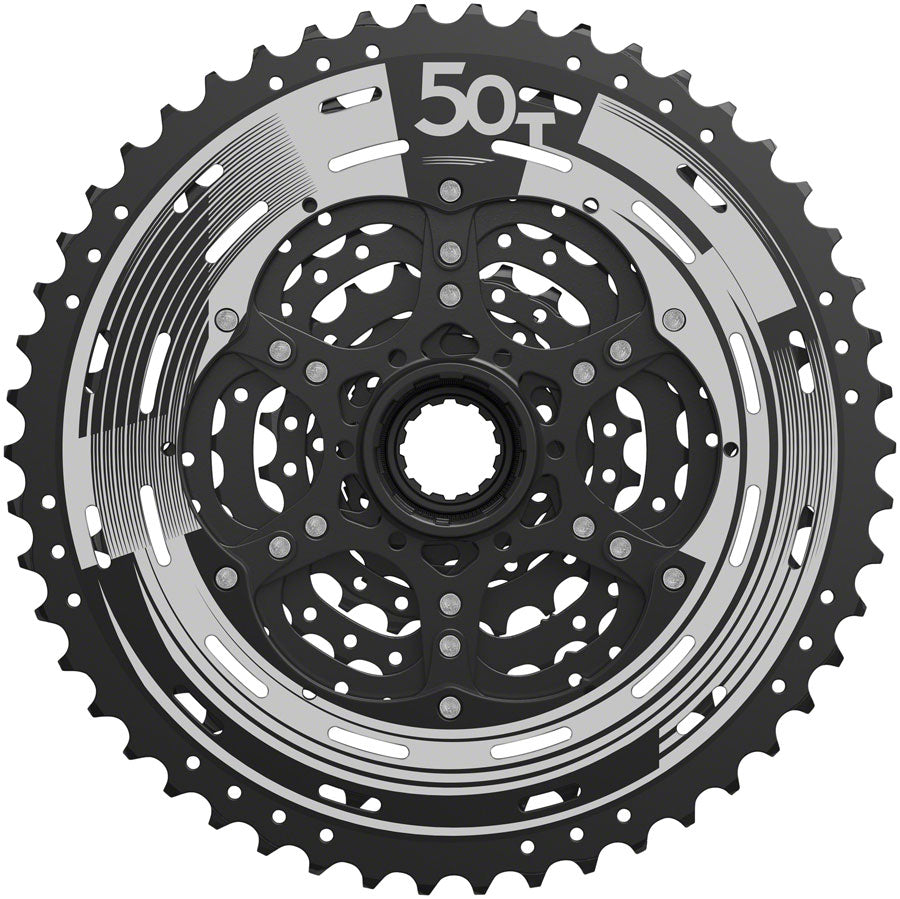 SunRace M993 Cassette - 9 Speed 11-50t ED Black Alloy Spider and Lockring