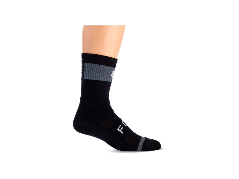 Sock Fox Racing 25 Defend 8 Large/X-Large Black