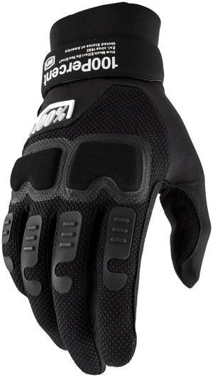 100% Langdale Gloves - Black Small