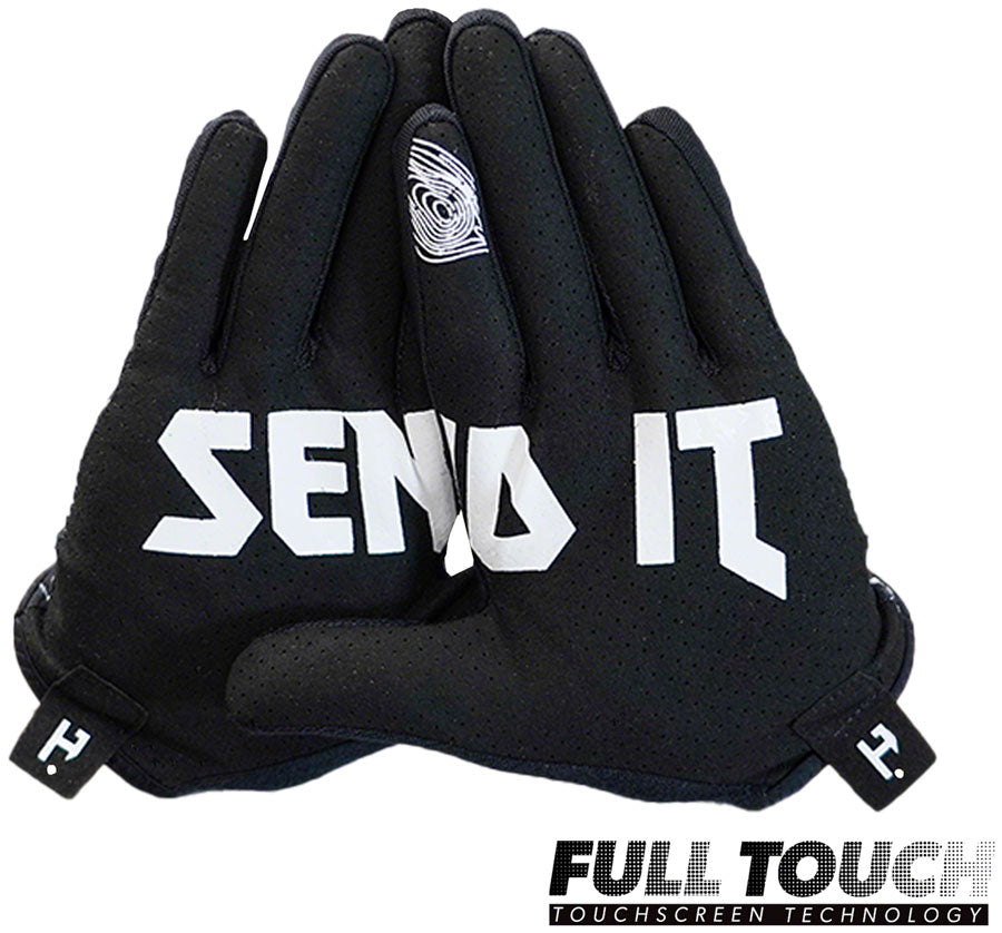 Handup Vented Gloves - Topo Map Black XSmall