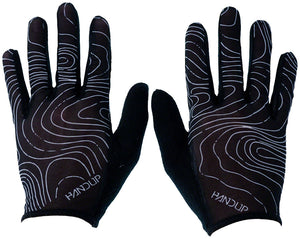 Handup Vented Gloves - Topo Map Black Large