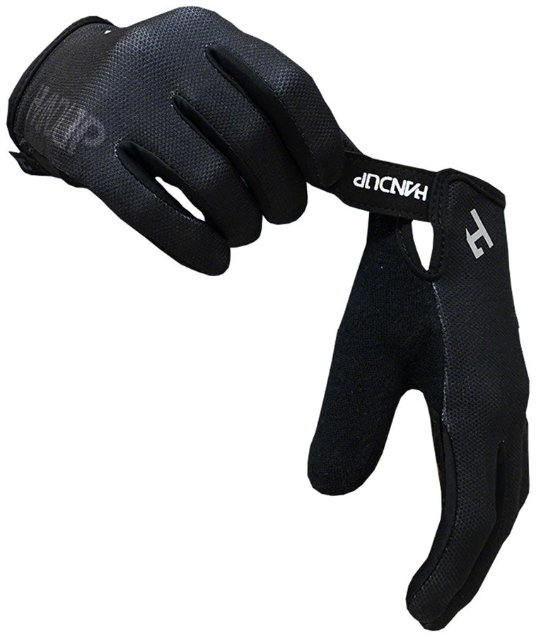 Handup Youth Gloves - Pure Black Small