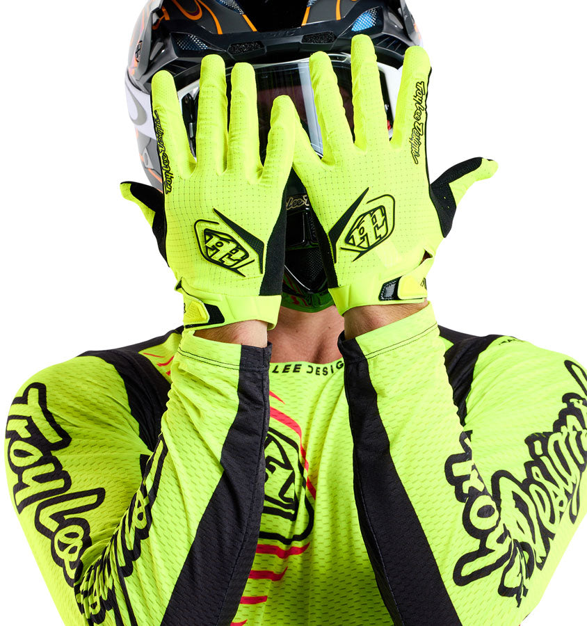 Troy Lee Designs Air Glove – Mono Flo Yellow Medium