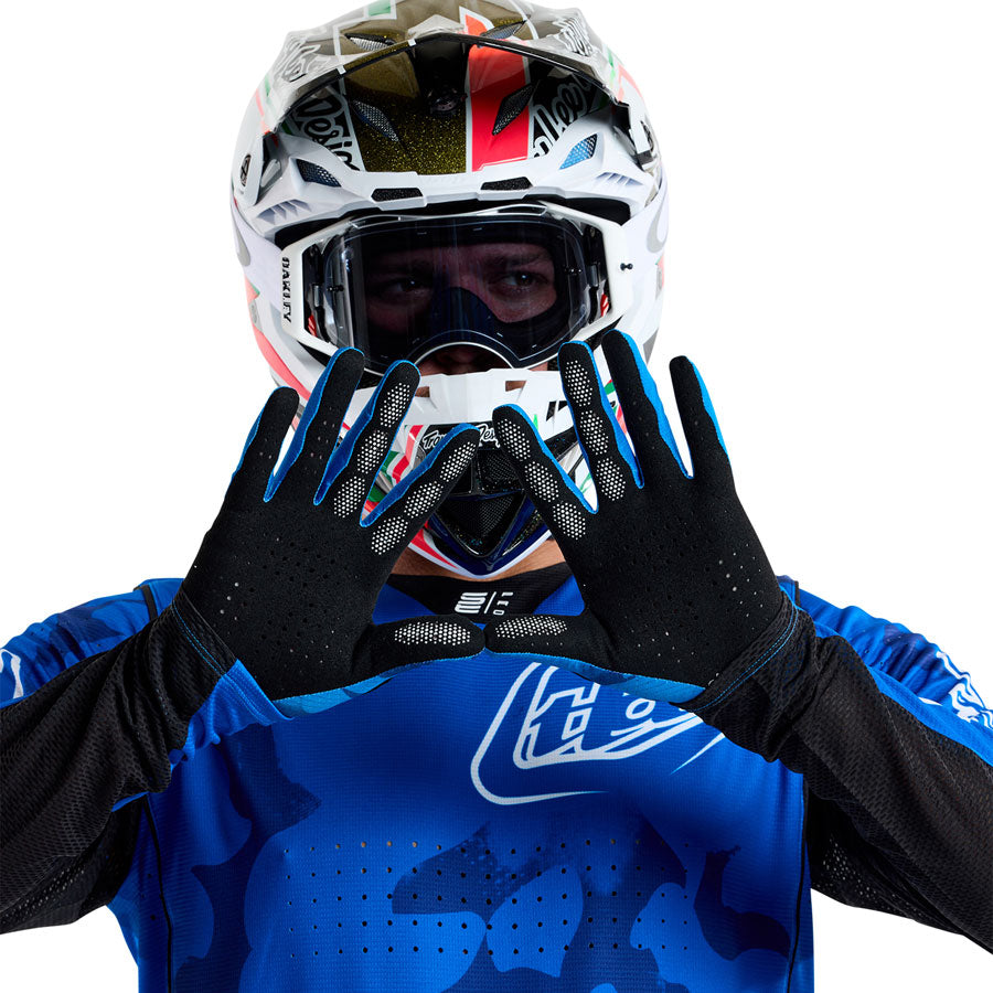 Troy Lee Designs Air Glove – Blotted Bright Blue Small