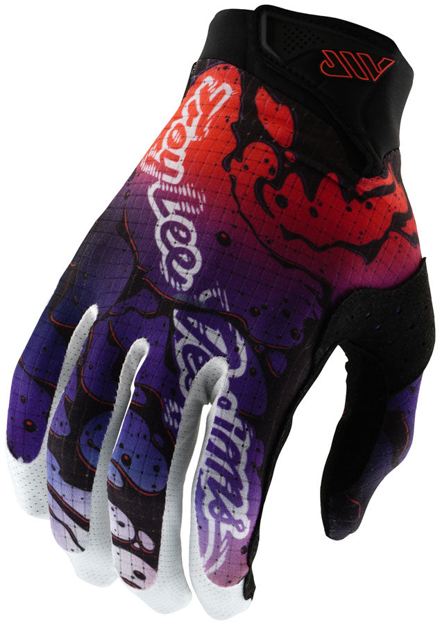 Troy Lee Designs Air Glove – Drip Black / Purple Large