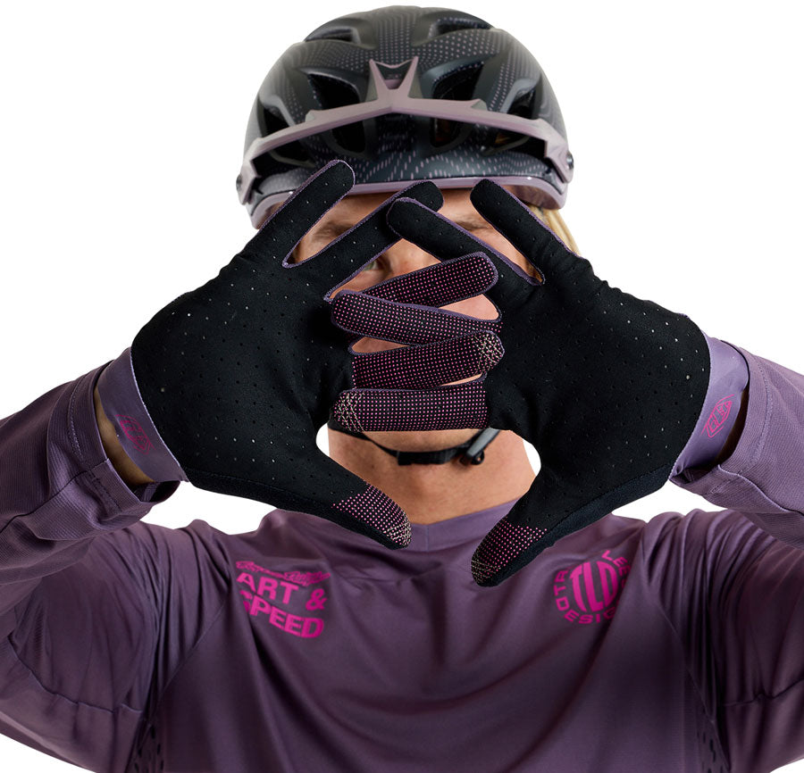 Troy Lee Designs Ace 2.0 Gloves – Radioscape Deep Purple Large