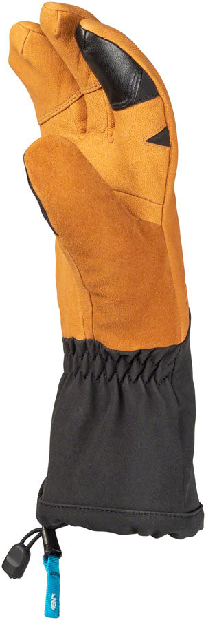 45NRTH 2023 Sturmfist 4 LTR Leather Gloves - Tan/Black Lobster Style Medium