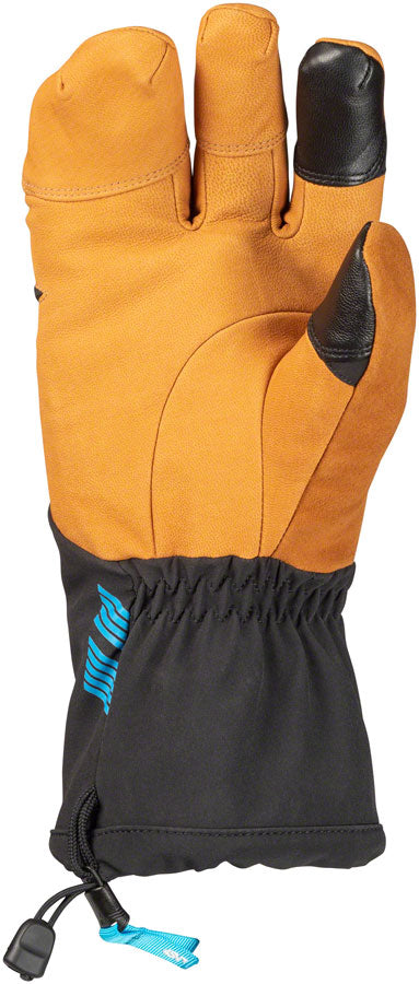 45NRTH 2023 Sturmfist 4 LTR Leather Gloves - Tan/Black Lobster Style Medium