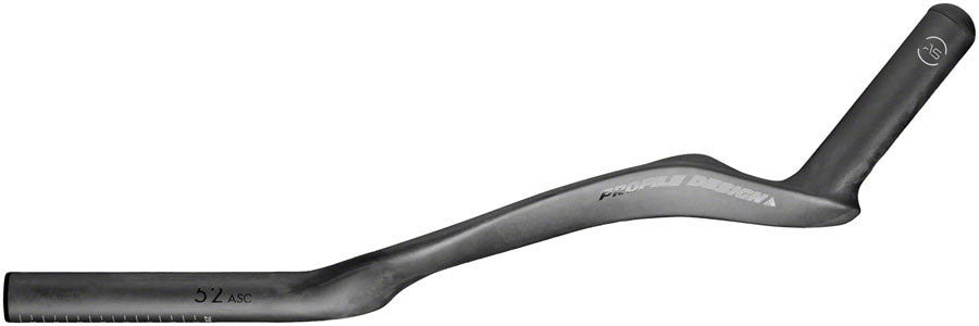 Profile Design 52 ASC Carbon Aerobar Extensions - Carbon 400mm Black