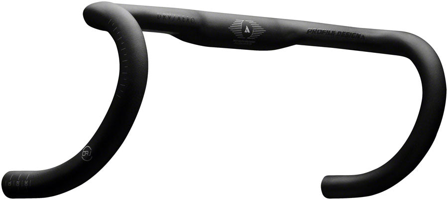 Profile Design DRV/AEROa Drop Handlebar - 42cm 122mm Drop 70mm Reach 31.8mm BLK