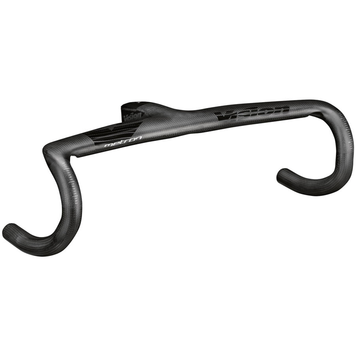 Metron 5D Acr EVO Drop Handlebar - Black - -6° Angle - Integrated Carbon Design – Black