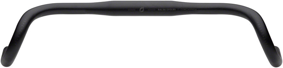 Salsa Cowchipper Drop Handlebar - 31.8mm Clamp 50cm Width Aluminum Black