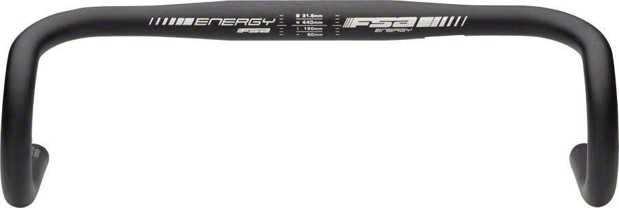 FSA Full Speed Ahead Energy Traditional Drop Handlebar - Aluminum 31.8mm 40cm BLK