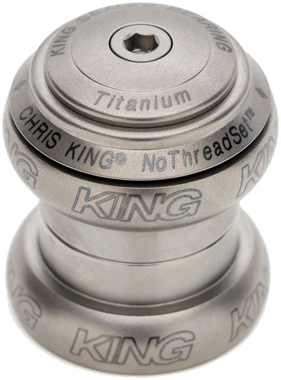 Chris King NoThreadSet Titanium Headset - 1-1/8" EC34 Upper / EC34 Lower Titanium