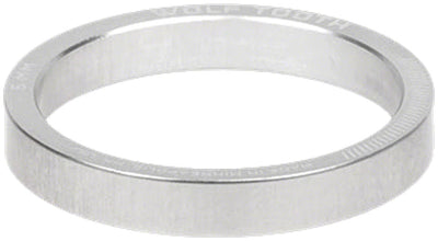 Wolf Tooth Precision Headset Stack Spacer - 5mm Raw Silver 1 pc.