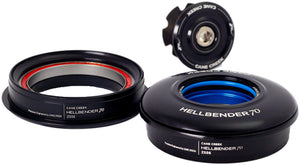 Cane Creek Hellbender 70 Headset - ZS56/28.6/H8 Upper | ZS56/40 Lower Tapered BLK
