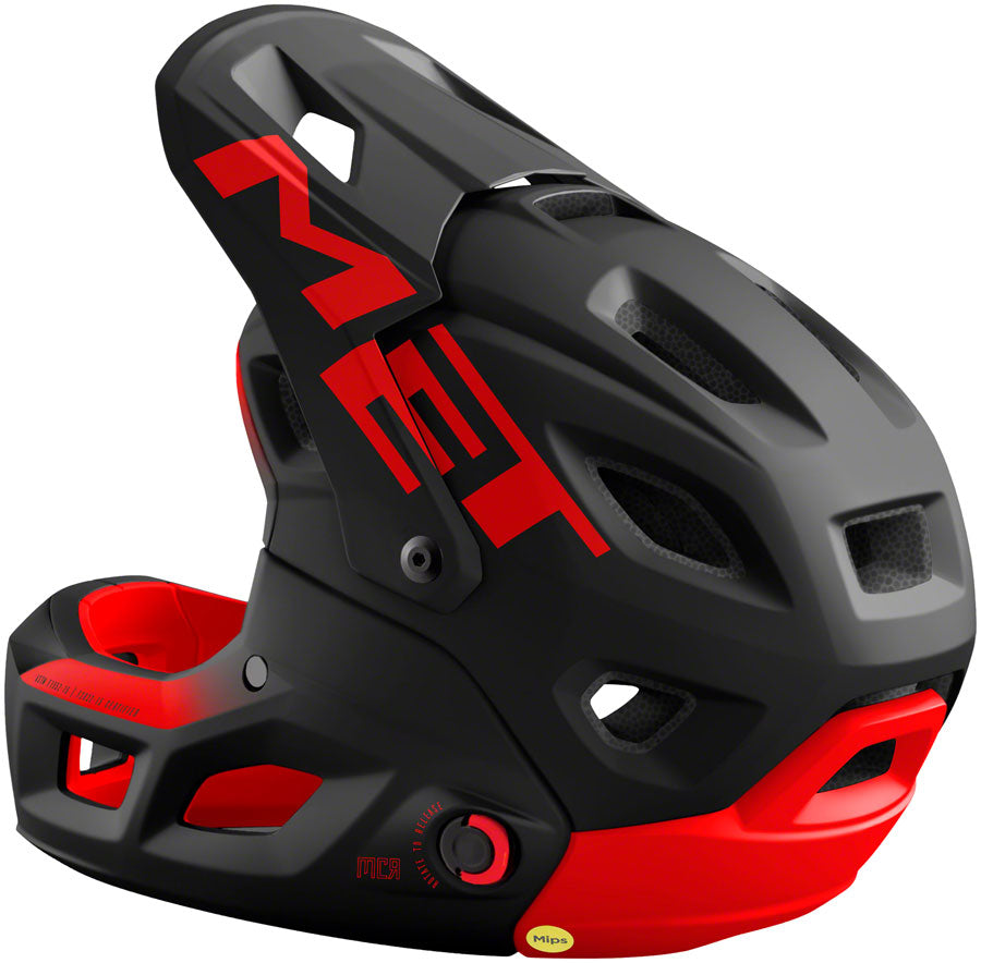 MET Parachute MCR MIPS Helmet - Black Red Small