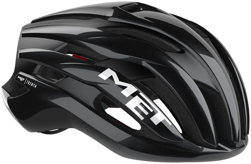 MET Trenta Helmet - Black/Red Gloss Small