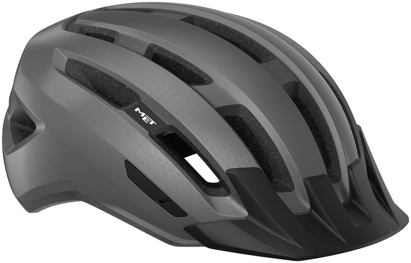 MET Downtown Mips Helmet - Gray Glossy Medium