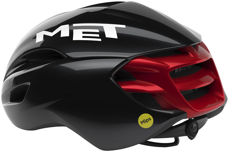 MET Manta Helmet - Black/Red Glossy Large