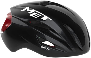 MET Manta Helmet - Black/Red Glossy Large