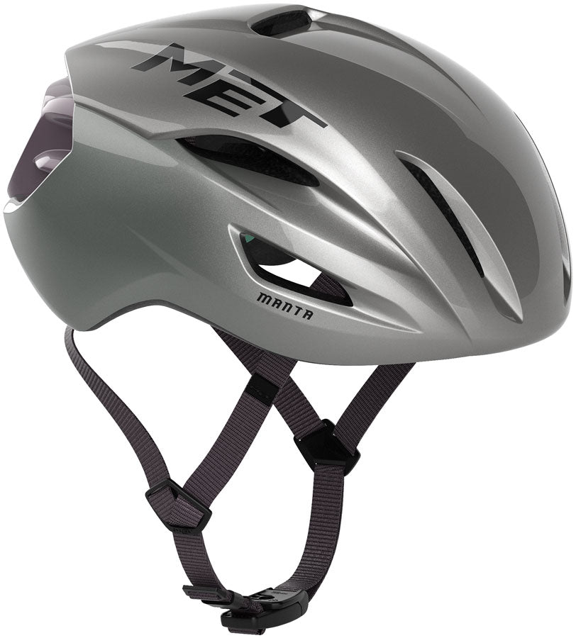 MET Manta Helmet - Opal Gray Glossy Medium