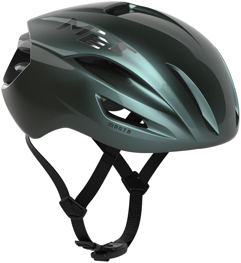 MET Manta Helmet - Hyper Teal Glossy Small