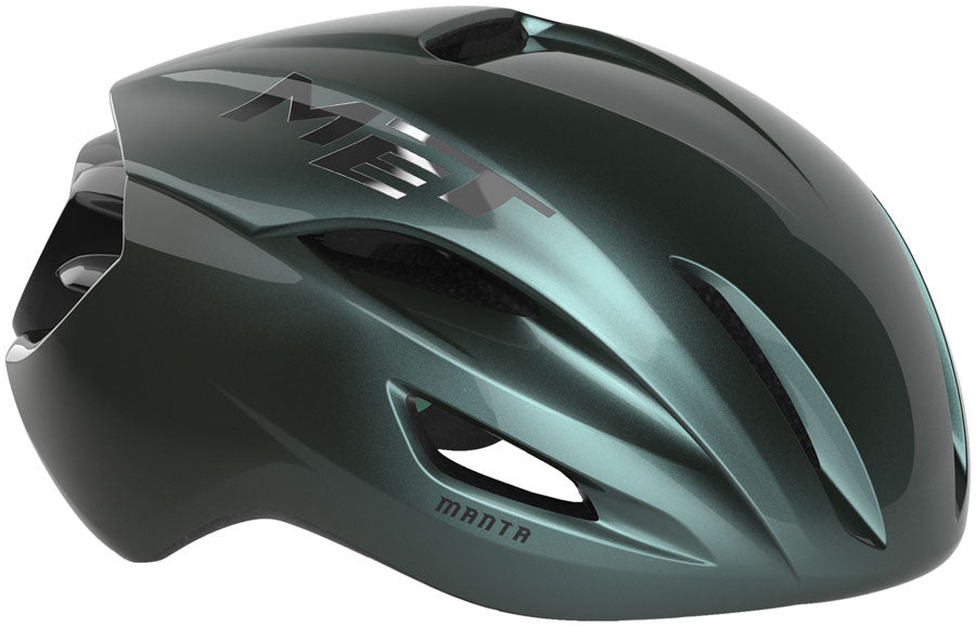 MET Manta Helmet - Hyper Teal Glossy Small