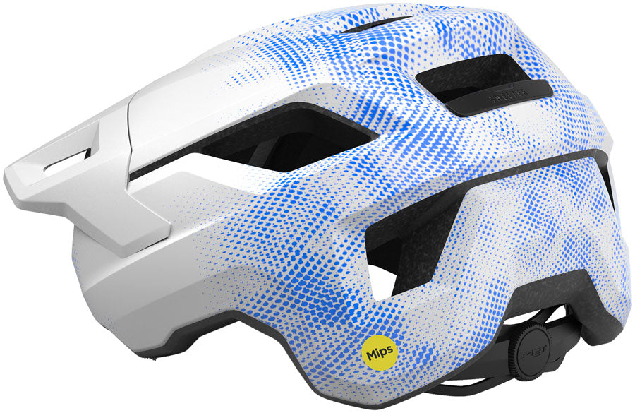 MET Shelter Youth Helmet - White/Blue Universal