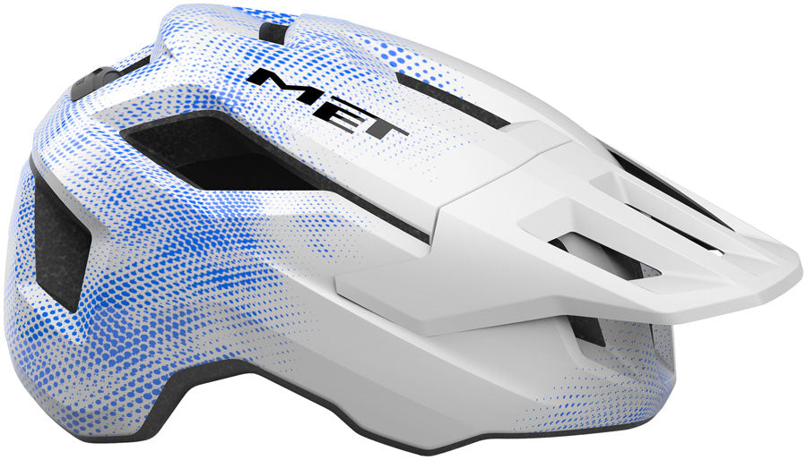 MET Shelter Youth Helmet - White/Blue Universal