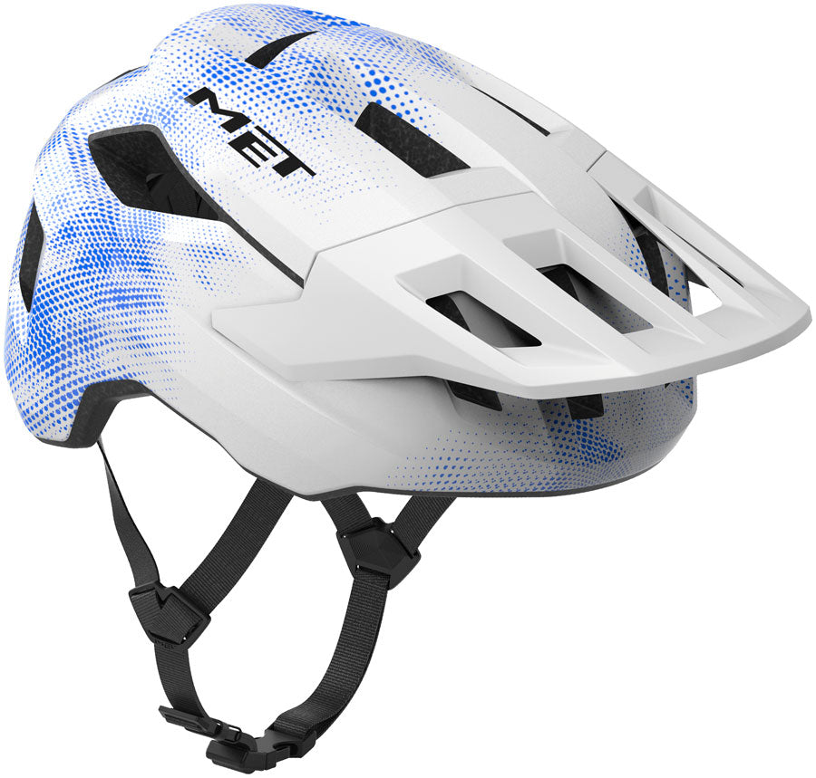 MET Shelter Youth Helmet - White/Blue Universal