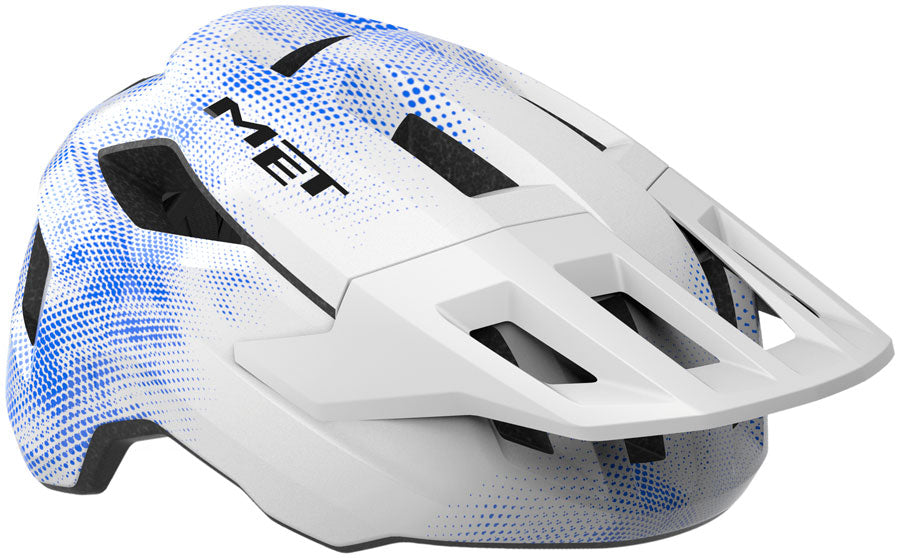MET Shelter Youth Helmet - White/Blue Universal